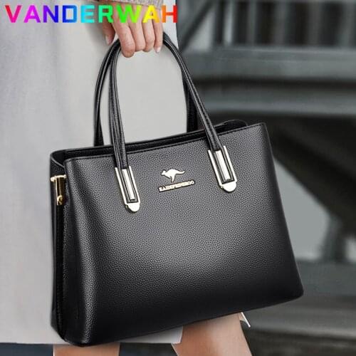 Small Leather Women Handbag 3 Layers Sac 2021 Ladies Hand Bag Luxury Designer Brand Totes Women Bag Large Capacity Brand Bags