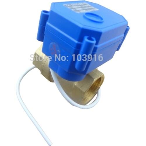 Motorized ball valve 2 way 12V DN25, 1" (reduce port), electrical valve