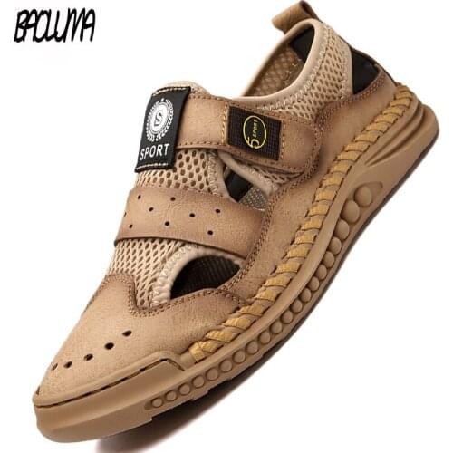 Summer Mens Shoes Genuine Leather Sneakers Original Mens Mesh Breathable Denim Brand Mens Moccasins Loafers Mens Sneakers