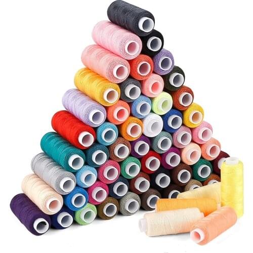 Sewing Thread Set 60 Color 250Yd Each Spool Polyester Thread Kit for Hand or Machine Sewing