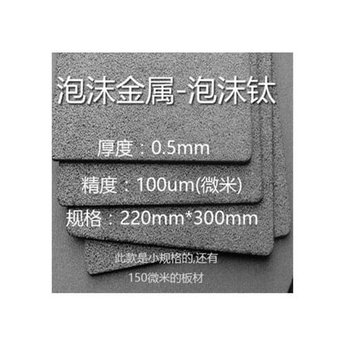 Foam titanium, porous foam titanium, foam metal, experimental material micron foam titanium