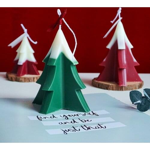 Christmas Decoration DIY Handmade Candle Mold Aroma Candle Making Supplies Large Three-dimensional Christmas Tree Acrylic Mold