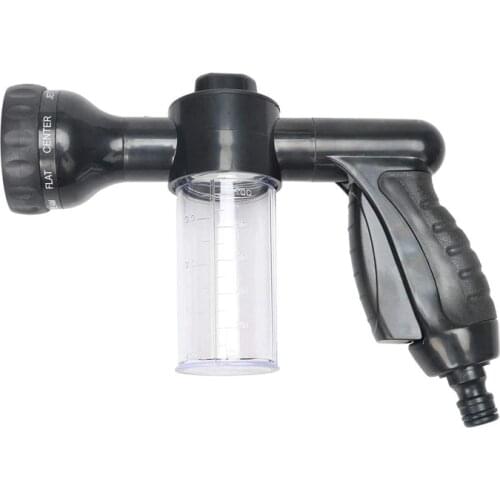 Garden Hose Foam Nozzle, 8 Mode Adjustable Foam Sprayer, Car Washer, Water Soap Dispenser, High Pressure Hose Spray Nozzle, Plan
