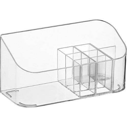 Fashion Cosmetics Jewelry Compartment Box Sundries Storage Box Transparent Desktop Box Student Dressing Table Shelf