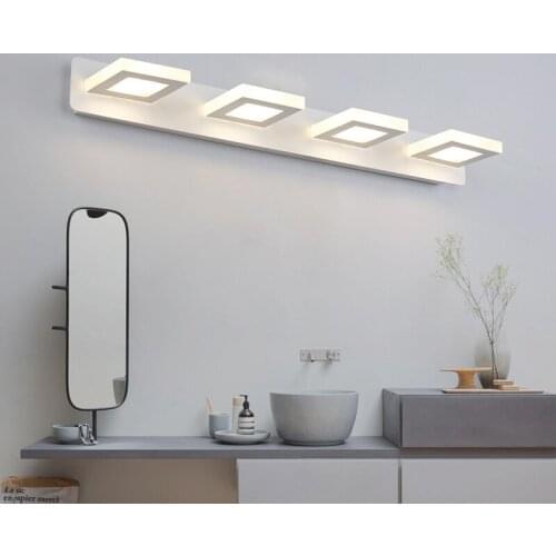 Modern Led Wall Lamps Stainless Steel with Adjustable Base Sconce Nordic Kitchen Bathroom Mirror Led Lights for Home Decor