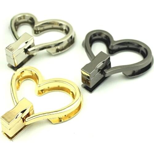 Heart shaped Turn Twist Lock Closure Catch Clasp Buckle Fasteners Leather Bag Case Handbag Purse Repair