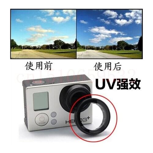 2pcs Gopro UV Lens Cover Optical Glass Lens Cover for GoPro Hero 4 / 3+ edition Camera Protective Accessories