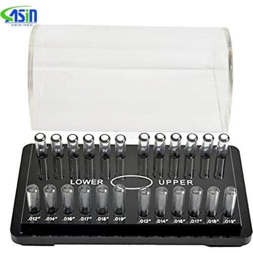 1pc Dental Orthodontic Round Archwire box Acrylic Dispenser Placing Box arch wires holder Orthodontic Bracket