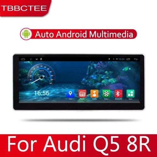 Car Android System 1080P IPS LCD Screen For Audi Q5 8R 2008~2017 Car Radio Player GPS Navigation BT WiFi AUX