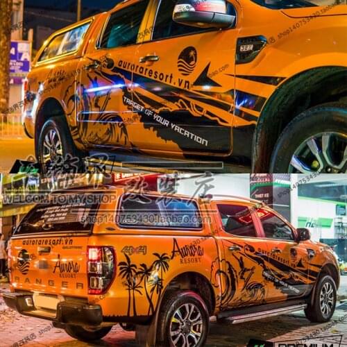 Car stickers FOR Ford Ranger body decoration creative custom decals Raptor F150 decorative pickup truck stickers