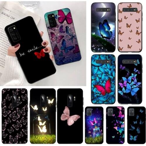 Be Smile Butterfly Art Phone Case for Samsung Galaxy S20 FE plus Ultra S6 S7 edge S8 S9 plus S10 5G lite 2020