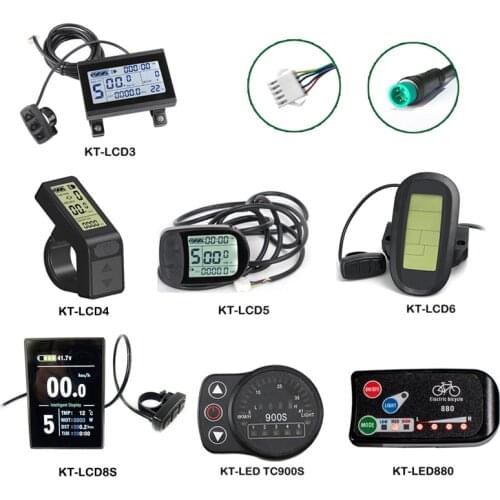 KT LCD Display 24V 36V 48V Electric Bike Display For KT Controller Electric Bicycle Display With USB LCD3 Waterproof Connector