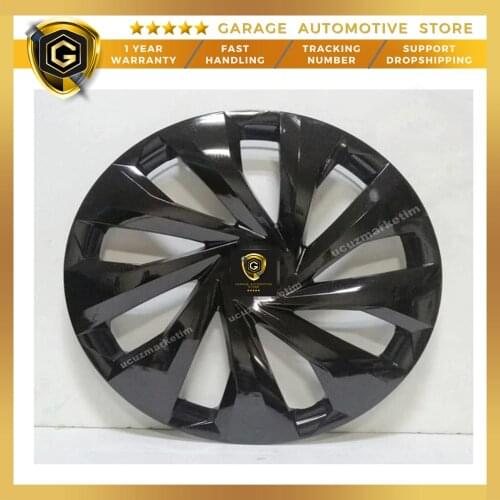 For Peugeot 15 inch Piano Black Wheel Cover 4 Pcs