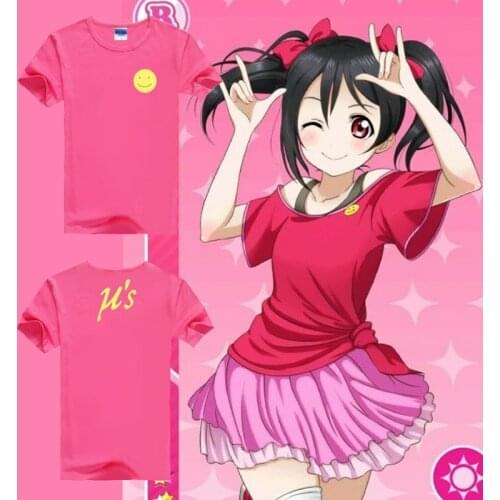 Anime Love Live Kotori Minami Cosplay T-shirt Yazawa Nico Kousaka Honoka T shirt Summer Cotton Short-sleeve Men women Tees tops