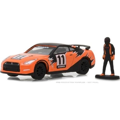 GreenLight 1:64 2011 Niss an GT-R (R35) with Race Car Driver boutique alloy car toys for children kids toys Model gift