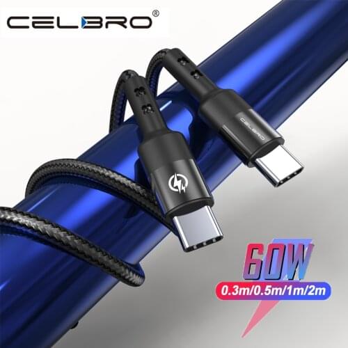1m 2m 3m Usb C To Usb C Pd Cable 60w Fast Charge Charging Cabo Tipo C Type C To Type C Cable Short Pd For Samsung Note 20 s20
