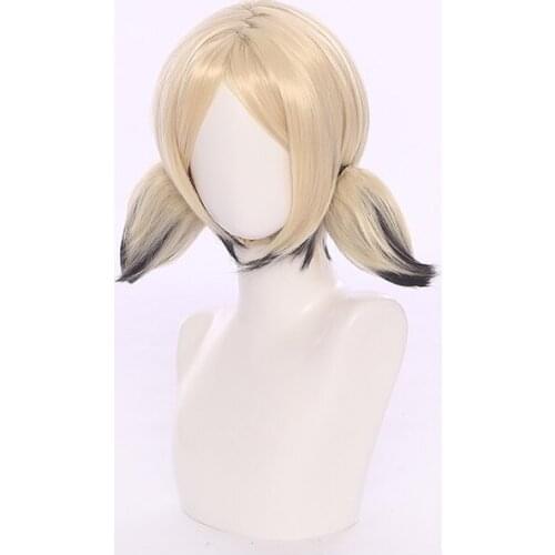 Game Tomorrows Ark Ifrit Cosplay Costume Cos 50-60 Adjustable Wig Heat Resistant Wig Halloween Dress Up