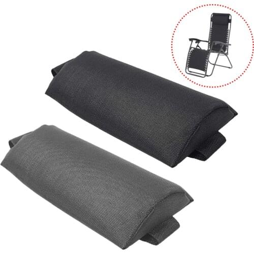Recliner Headrest Beach Folding Chairs Teslin Pad Pillow Garden Backyard Picnics Sling Lounge Chair Head Cushion Adjustable