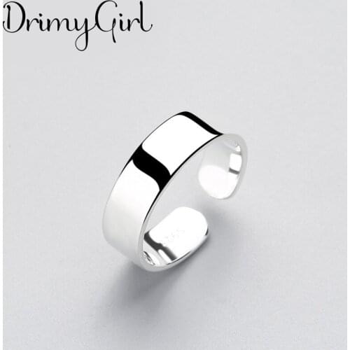 Personality Simple Big Smooth Round Ring Geometric Finger Rings For Women Gothic Punk Jewelry Gifts 2021