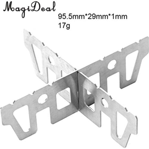 MagiDeal Alcohol Stove Stand Rack Spirit Burner Base Bracket Titanium /Stainless Steel Rack Outdoor Stove Accessories