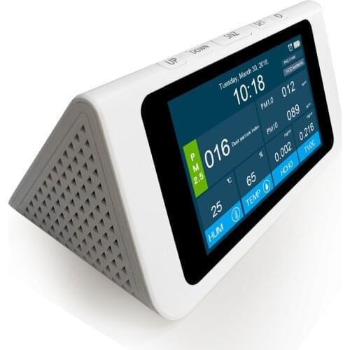 Indoor outdoor Air quality monitor Formaldehyde monitor laser PM2.5 PM1.0 PM10 detector gas analyzer TVOC gas detector