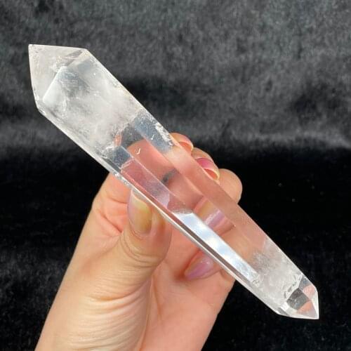 Natural Crystal Transparency Point Healing Hexagonal Prisms Obelisk Wand Home Decor