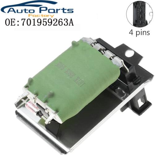 New Heater Blower Motor Resistor For VW Caddy MK2 Golf MK3 Passat Polo Transporter MK4 Vento 701959263A