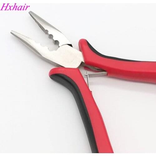 Wholesale - 10pcs No.4 Multi-Function Hair Extension Pliers / Straight Head with Teeth and Holes / Hair Extension Tools