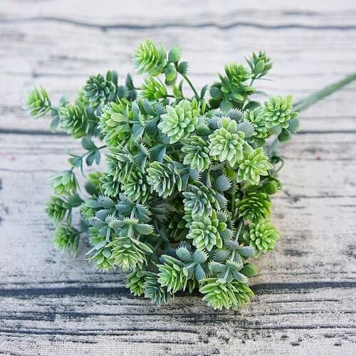 Plastic succulenten kunstmatige fall leaves flores DIY suculentas artificiais bruiloft decoratie plant fake bloemen krans