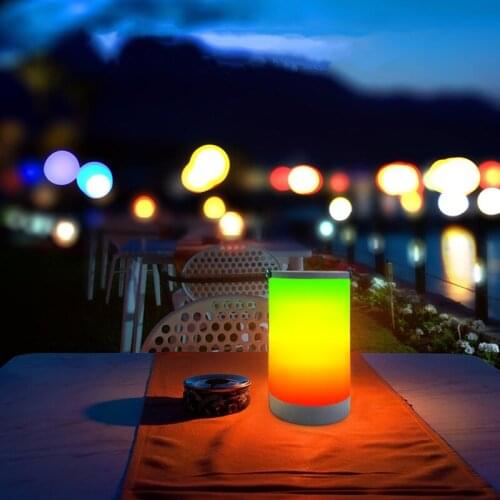 Dim Available RGB Touch LED Portable Night Light Color Changing USB Rechargeable magic lantern Bedside Atmosphere Light
