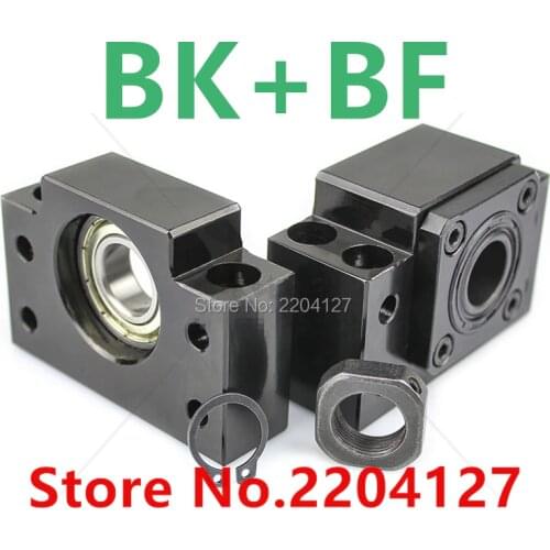 BK12 BF12 SFU1605 SFU1610 SFU1604 Ball screw Support 1pcs BK12 and 1pcs BF12 ball screw end support cnc parts