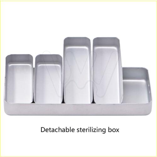 Dental Sterilization Box Detachable Aluminum alloy Dental Cassette Disinfection Rack Tray Box Dentistry Material Dentist Tool