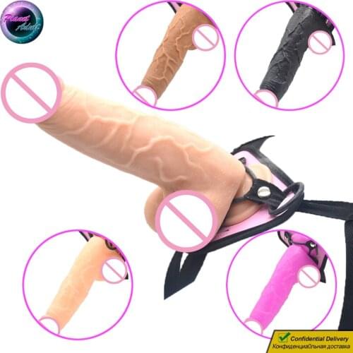 PVC Strapon Dildo Penis Phimosis Masturbator FAAK Fake Dick Pussy Vagina Prostate Masturbation Sex Toys for Women Lesbian Couple