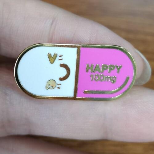 Pill Enamel Pin