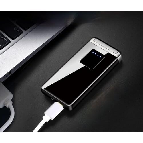 Running Horse Light Touch Sensing USB Cigarette Lighter Charging Lighter Smoke Accesoires Gadgets for Men Technology Men Gift