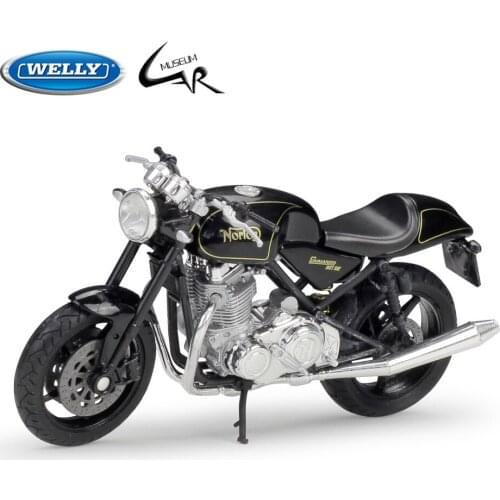 Welly 1:18 Norton Commando 961 SE Alloy Metal Diecast Model Scale Model Motorcycle Kit Display Collections Gift Toy