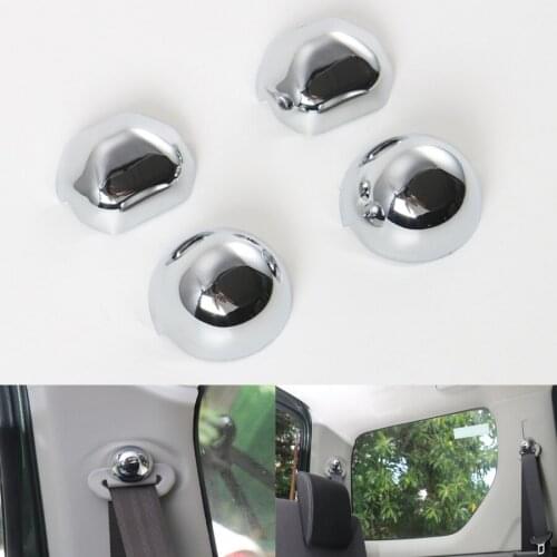YAQUICKA Fit For Suzuki Jimny 2007-2015 Car Safety Seat Belt Buckle Cover Trim Styling 4Pcs/set ABS 3 Colors Car-covers