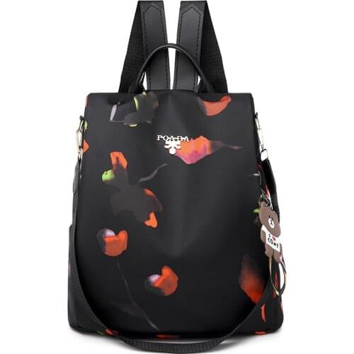 Women Oxford Backpack Nylon Charge Computer Backpack Waterproof Bag Student Bags