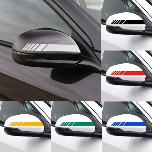 2pcs Car Rearview Mirror Side Decal Stripe for Volvo V40 V60 S60L S80 XC80 XC90 Accessories car stickers