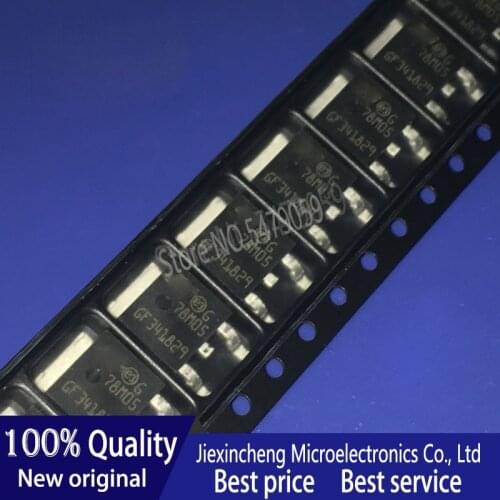 50PCS L78M05CDT-TR 78M05 L78M05CDT TO-252 ic reg linear 5V 500MA -500pcs New original