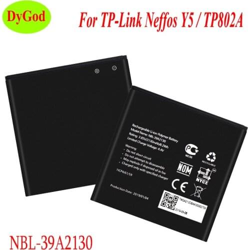 2130mAh NBL-39A2130 For TP-Link Neffos Y5/TP802A Battery Replacement Batterij High Quality Batteria Backup AKKU phone Batterie