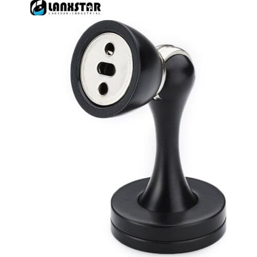 The Door Interior Decoration Hardware Accessories Super Strong Suck Black Door Stopper High Magnetic Wall Suction