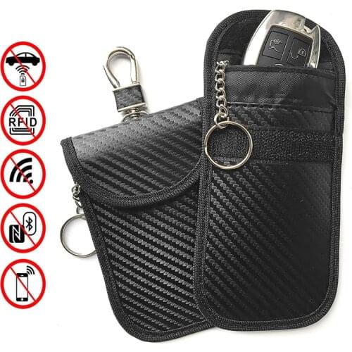 RFID Electromagnetic Shielding Car Keys Bags FOB Signal Shielding Bag Credit Card Faraday Pouch For Privacy Protection BAG1067