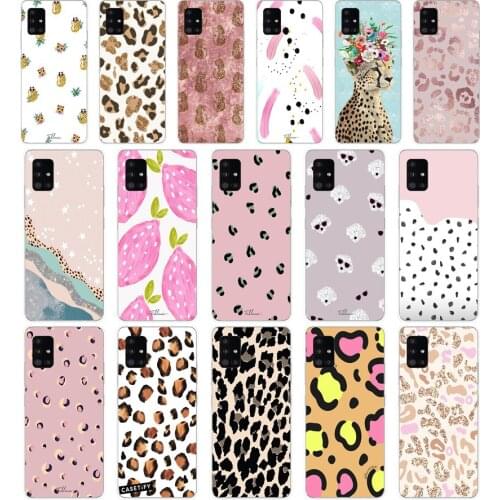 55 Fashion Sexy Leopard Print Panther Soft Silicone Tpu Cover phone Case for Samsung Galaxy A01 A10 A31 A40 A41 A51 A71 A70 2019