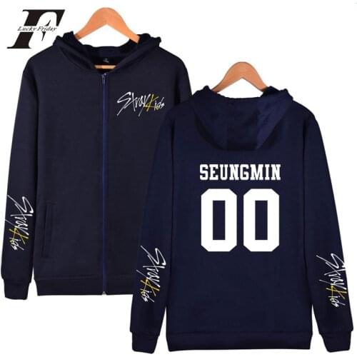 Kpop Stray Kids oversized zipper hoodies sweatshirts women/men StrayKids kpop Album Yellow Wood Hoodies Zippers clothes