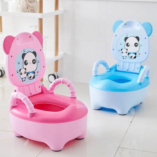 Baby Pot For Children Boys Potty Toilet Seat Baby Potty Training Girls Portable Toilet Bedpan Comfortable Backrest Cartoon Pots