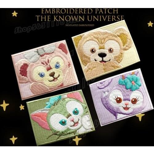Disney StellaLou Embroidery Stickers Duffy ShellieMay Mobile Phone Case Longchamp Clothes Decoration Subsidy DIY Iron On Patches