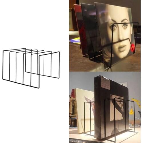 HOT Metal Vinyl Record Display Shelf Turntable Storage Shelf Exhibit Stand Holder