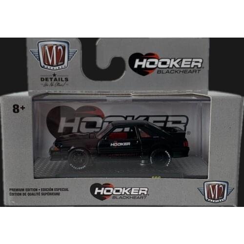 M2 machines 1:64 1987 Ford Mustang GT Front cover can open HOOKER Collectors edition alloy car model