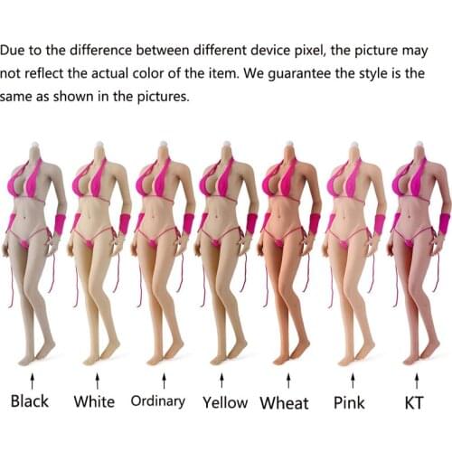1/6 Scale female European American Body with big breasts female body with removable feet